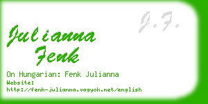 julianna fenk business card